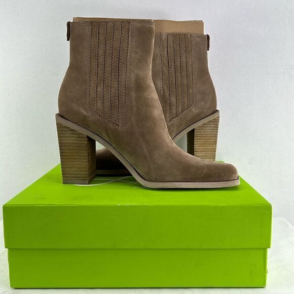 Sam Edelman Emalia Boot- Taupe Suede- Size 8 M- NIB - Picture 1 of 9